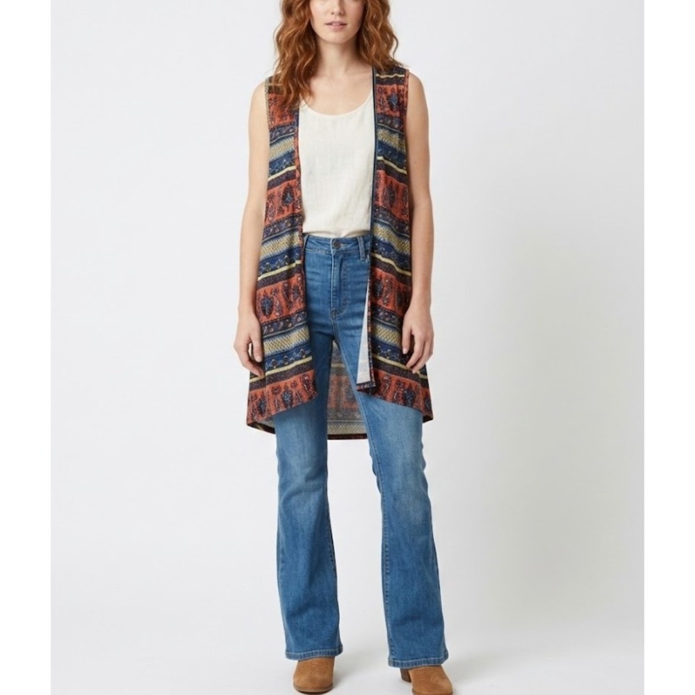 NWT Honey and Lace Boho Open Front Cardigan Size XS